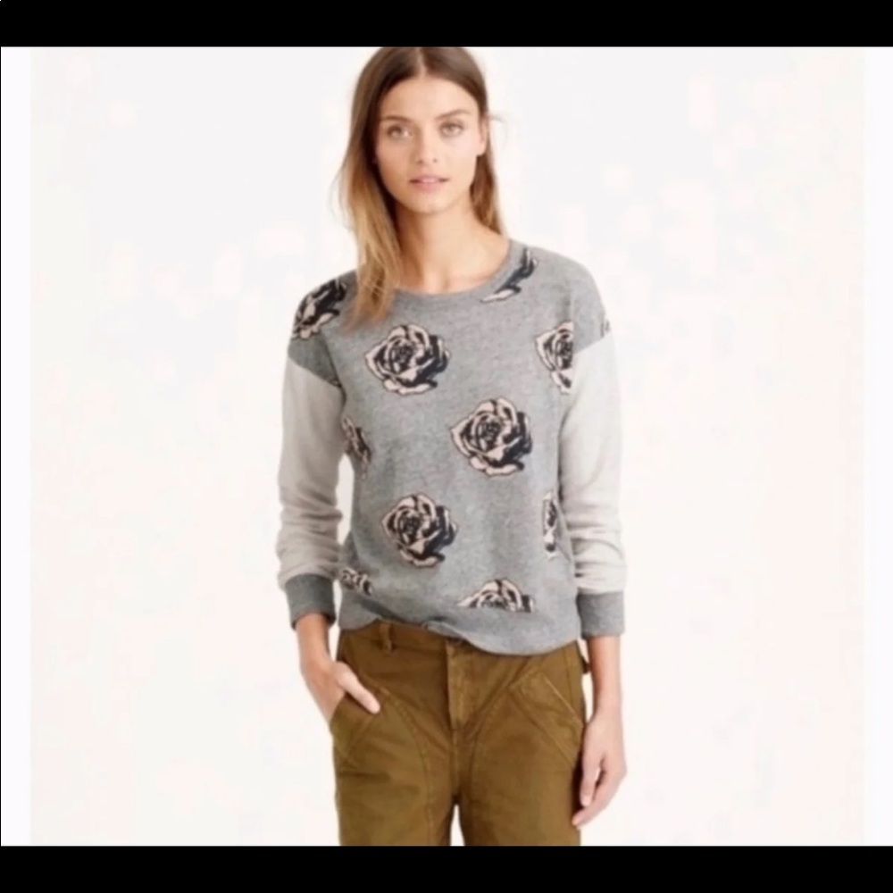 J.Crew Rose Sweatshirt